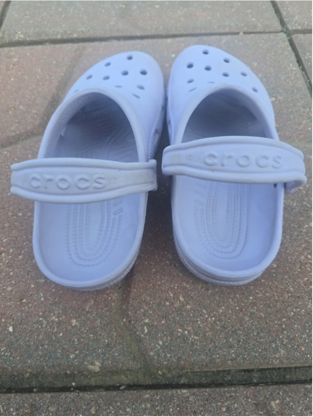 Girl''s Crocs Lavender Clogs Size J4
